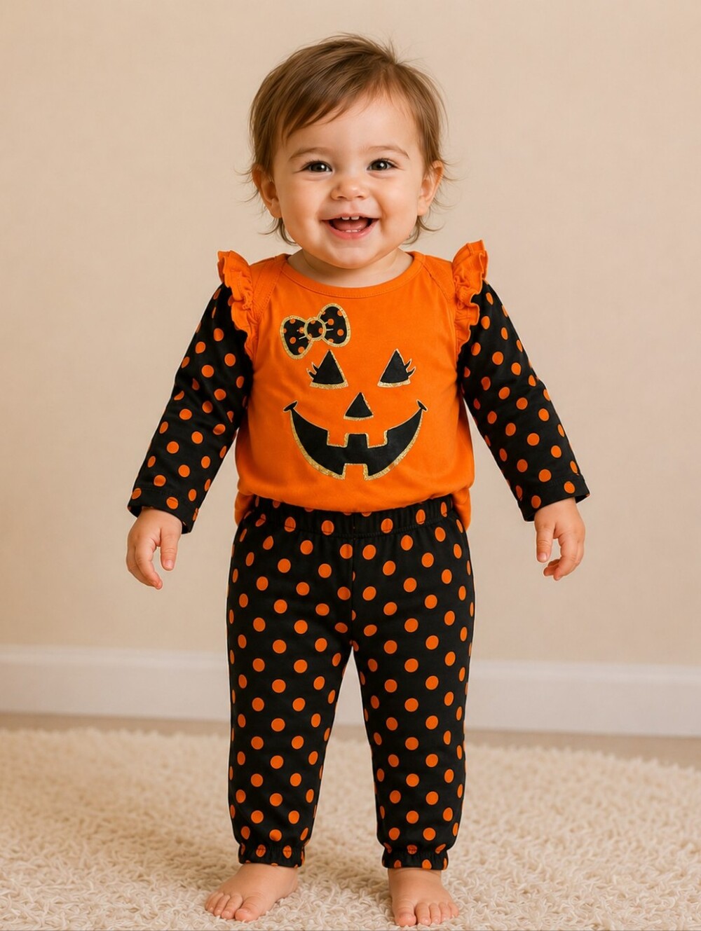 Geranimals Baby Girl Pumpkin Outift